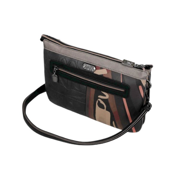 ANEKKE Bolsa de Tiracolo 2C de Alça Curta Mademoiselle Preta | Ref. 280.41803-174