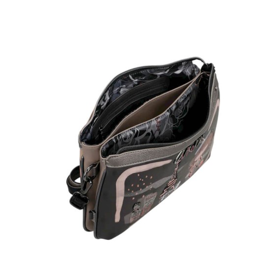 ANEKKE Bolsa de Tiracolo 2C de Alça Curta Mademoiselle Preta | Ref. 280.41803-174