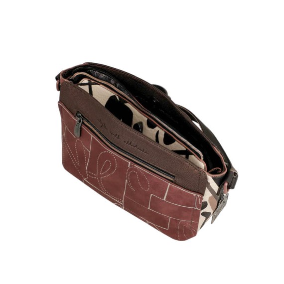 ANEKKE Bolsa Tiracolo Pequena Mademoiselle Castanha | Ref. 280.41803-513