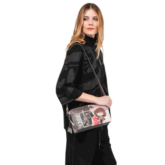 ANEKKE Bolsa Tiracolo Pequena Mademoiselle Castanha | Ref. 280.41803-513