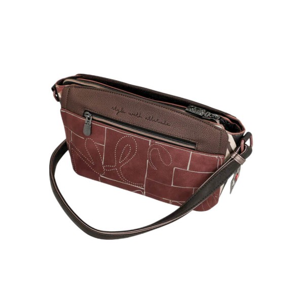 ANEKKE Bolsa Tiracolo Pequena Mademoiselle Castanha | Ref. 280.41803-513