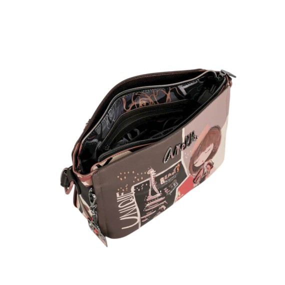 ANEKKE Bolsa Tiracolo Pequena Mademoiselle Castanha | Ref. 280.41803-513