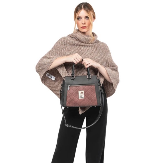 ANEKKE Mala de Mão Alça Curta c/ Tiracolo Parisian Rosa | Ref. 280.41811-151