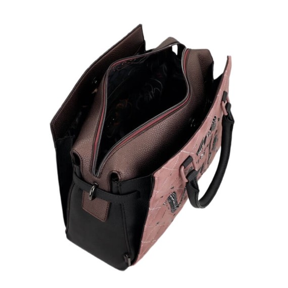 ANEKKE Mala de Mão Alça Curta c/ Tiracolo Parisian Rosa | Ref. 280.41811-151