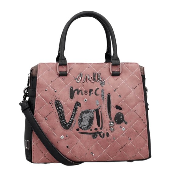 ANEKKE Mala de Mão Alça Curta c/ Tiracolo Parisian Rosa | Ref. 280.41811-151