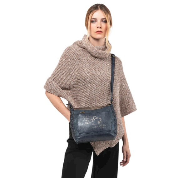 ANEKKE Mala de Tiracolo 3 Compartimentos Boutique Azul | Ref. 280.41853-039