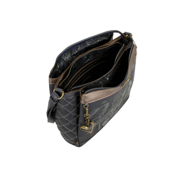 ANEKKE Mala de Tiracolo 3 Compartimentos Boutique Azul | Ref. 280.41853-039