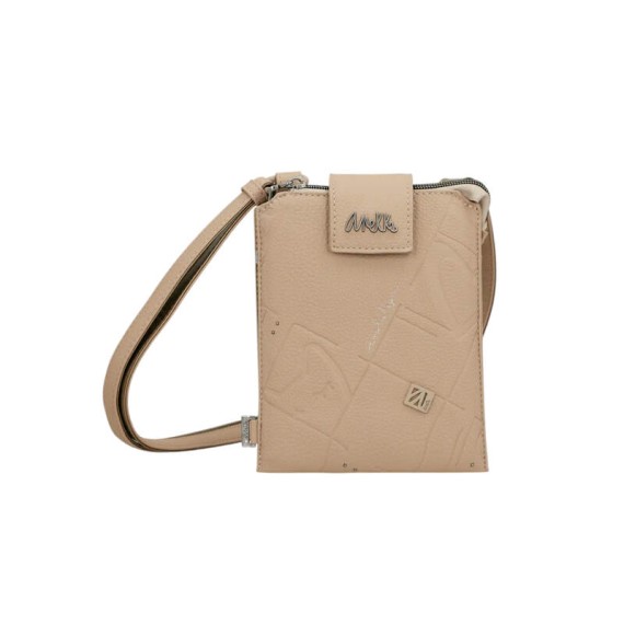 ANEKKE Mini Bolsa de Tiracolo Evolution Bege | Ref. 280.41773-913