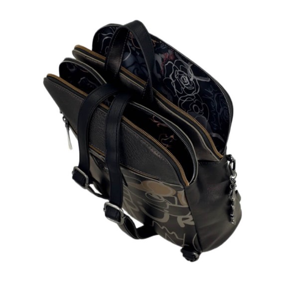 ANEKKE Mochila de Duplo Compartimento Nature Koko Prateada | Ref. 280.41865-073