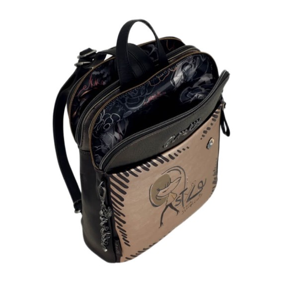 ANEKKE Mochila de Duplo Compartimento Nature Koko Prateada | Ref. 280.41865-073