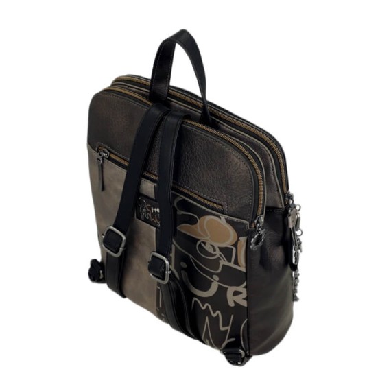 ANEKKE Mochila de Duplo Compartimento Nature Koko Prateada | Ref. 280.41865-073