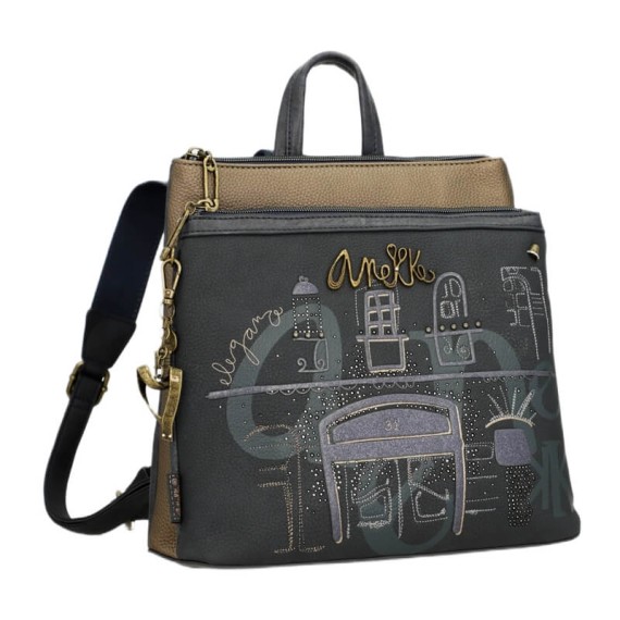 ANEKKE Mochila de Senhora Média Boutique Azul | Ref. 280.41855-233