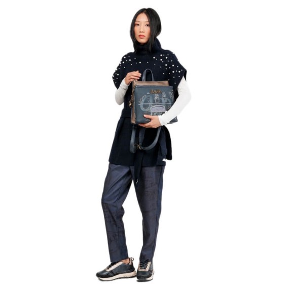 ANEKKE Mochila de Senhora Média Boutique Azul | Ref. 280.41855-233