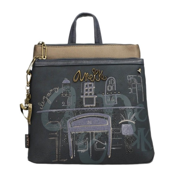 ANEKKE Mochila de Senhora Média Boutique Azul | Ref. 280.41855-233