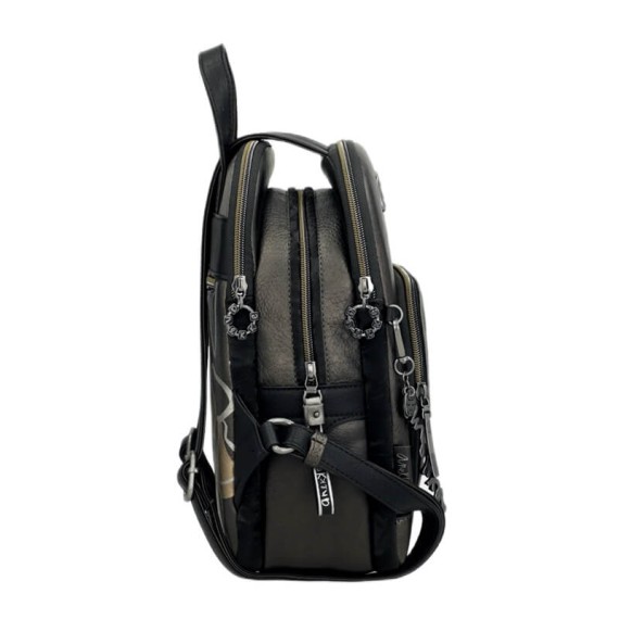 ANEKKE Mochila de Senhora Tripla Nature Koko Prateada | Ref. 280.41865-044