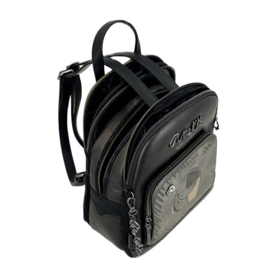 ANEKKE Mochila de Senhora Tripla Nature Koko Prateada | Ref. 280.41865-044