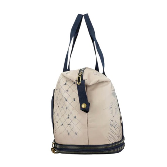 ANEKKE Saco de Viagem Expansível Studio Bege/Azul | Ref. 280.41588-003