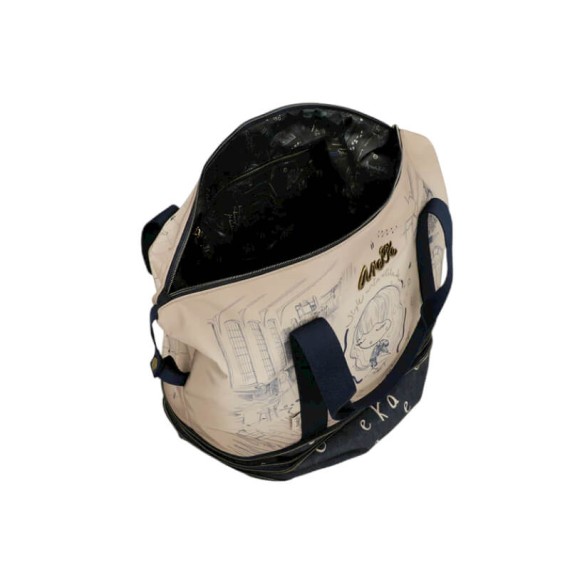 ANEKKE Saco de Viagem Expansível Studio Bege/Azul | Ref. 280.41588-003