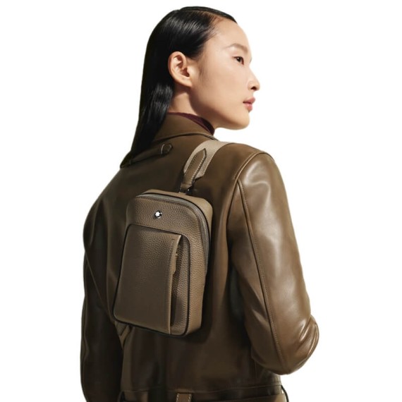 Bolsa Crossbody em Pele MONTBLANC Chestnut Brown | Ref. 238.220206