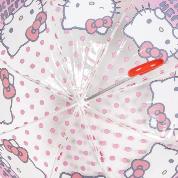Guarda-Chuva Manual 45/8 HELLO KITTY Transparente | Ref. 299.2400000860