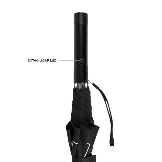 Guarda-Chuva Manual c/ Led no Cabo 53cm STAR WARS Preto | Ref. 299.2400000307