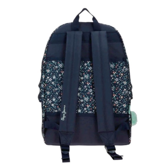 Mochila Escolar 42cm PEPE JEANS Alenka Azul Marinho | Ref. 186.6712321
