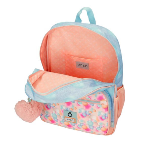 Mochila Escolar Adap. 38cm ENSO Bubbles Azul Ganga | Ref. 186.97824D1