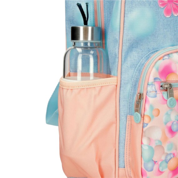 Mochila Escolar Adap. 38cm ENSO Bubbles Azul Ganga | Ref. 186.97824D1