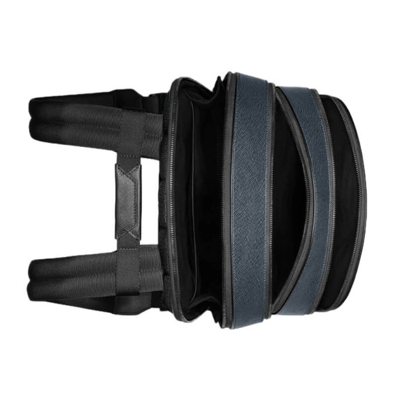 Mochila Média 3 Compart. MONTBLANC Sartorial Tweed Blue | Ref. 238.220335