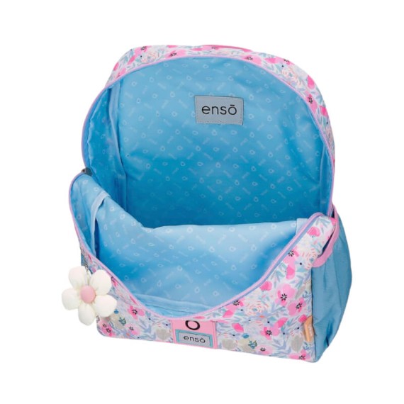 Mochila Pré-Escolar 33cm ENSO Full of Flowers Lilás | Ref. 186.9772321