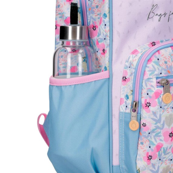 Mochila Pré-Escolar 33cm ENSO Full of Flowers Lilás | Ref. 186.9772321