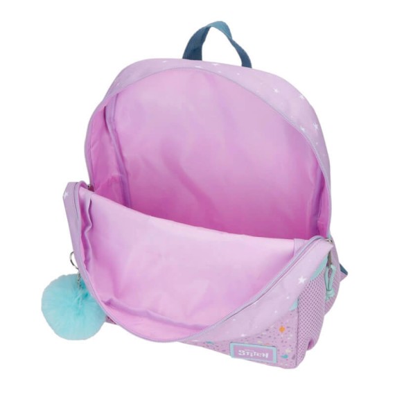 Mochila Pré-Escolar 33cm STITCH Lovely Lilás | Ref. 186.3162241