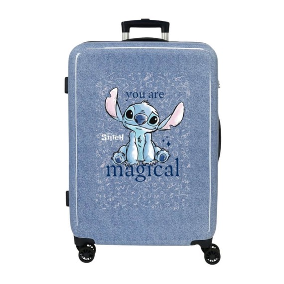 Mala de Viagem / Trolley Médio 65cm 4R STITCH You Are Magic Denim | Ref. 186.3851222