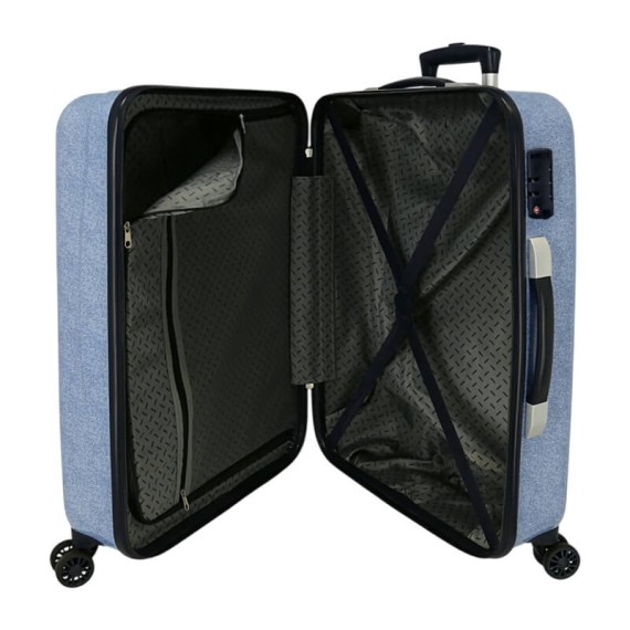 Mala de Viagem / Trolley Médio 65cm 4R STITCH You Are Magic Denim | Ref. 186.3851222 Mala de Viagem / Trolley Médio 65cm 4R STITCH You Are Magic Denim | Ref. 186.3851222