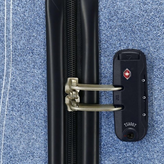 Mala de Viagem / Trolley Médio 65cm 4R STITCH You Are Magic Denim | Ref. 186.3851222 Mala de Viagem / Trolley Médio 65cm 4R STITCH You Are Magic Denim | Ref. 186.3851222