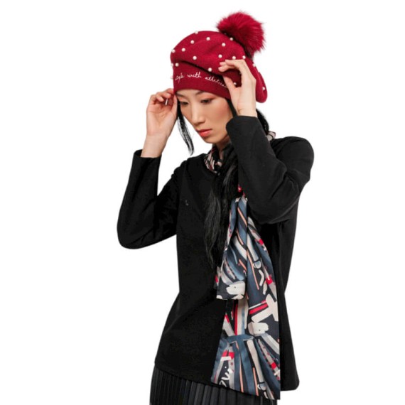 ANEKKE Boina de Malha Mademoiselle Bordô | Ref. 280.41481-411