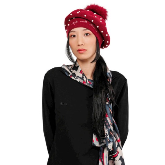 ANEKKE Boina de Malha Mademoiselle Bordô | Ref. 280.41481-411