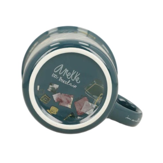 ANEKKE Caneca de Porcelana Evolution Print Azul | Ref. 280.41475-102