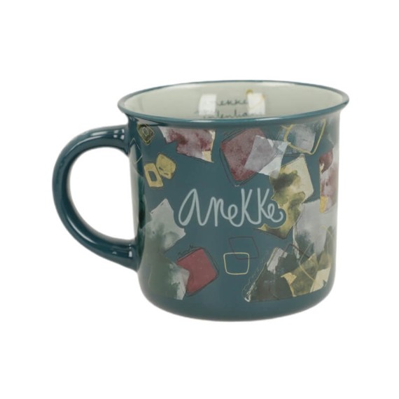 ANEKKE Caneca de Porcelana Evolution Print Azul | Ref. 280.41475-102