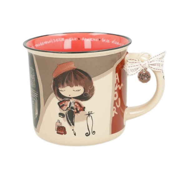 ANEKKE Caneca Porcelana Mademoiselle Imagen Multicolor | Ref. 280. 41485-103