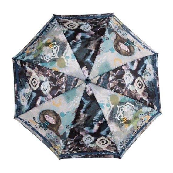 ANEKKE Guarda-Chuva Comprido Manual Real Azul | Ref. 280.41473-203