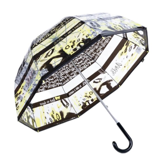 ANEKKE Guarda-Chuva Comprido Manual Vinil Memories Transparente | Ref. 280.40483-212