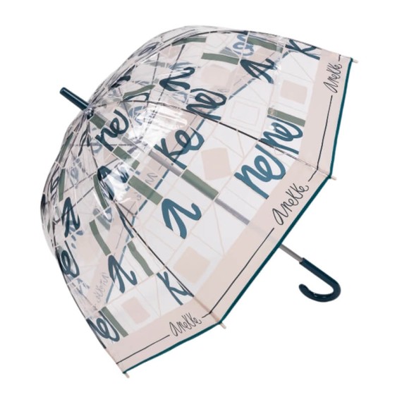 ANEKKE Guarda-Chuva Comprido Manual Vinil Real Transparente | Ref. 280.41473-213