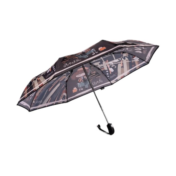 ANEKKE Guarda-Chuva Pequeno Automático Mademoiselle Castanho | Ref. 280.41483-104