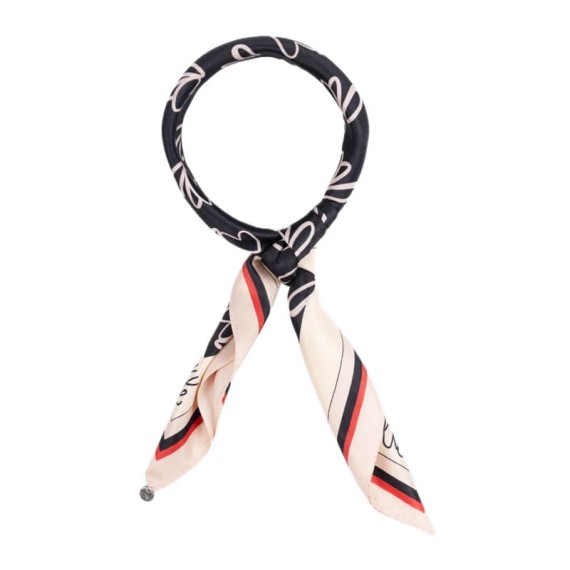 ANEKKE Lenço Quadrado Estampado Preto | Ref. 280.41470-312