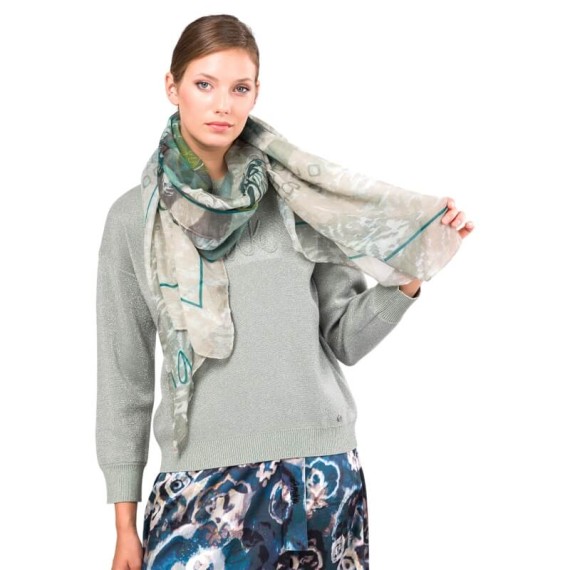 ANEKKE Lenço Retangular Estampado Real Bege | Ref. 280.41470-031