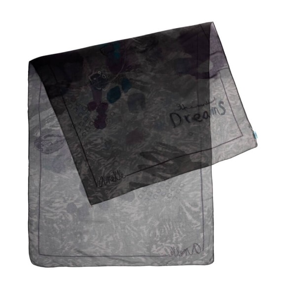 ANEKKE Lenço Retangular Estampado Evolution Cinza | Ref. 280.41470-032