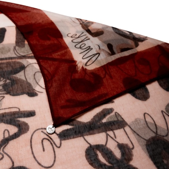 ANEKKE Lenço Retangular Estampado Mademoiselle Vermelho | Ref. 280.41480-051