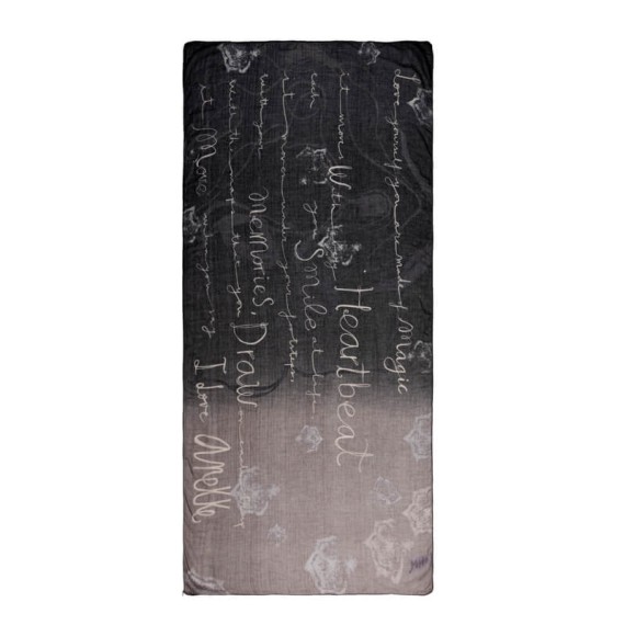 ANEKKE Lenço Retangular Estampado Manifesto Castanho | Ref. 280.41470-042