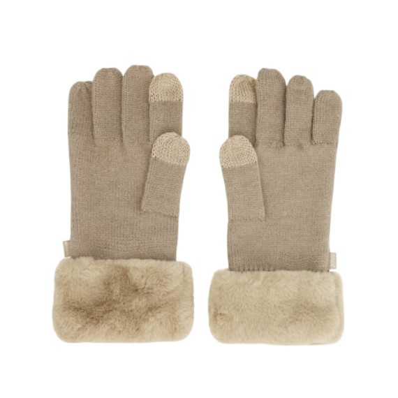 ANEKKE Luvas de Senhora em Malha c/ Detalhes Bege | Ref. 280.41482-022